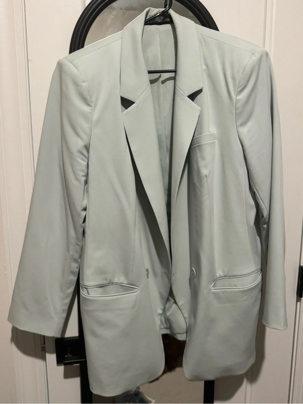 Express Mint Green Longline Blazer